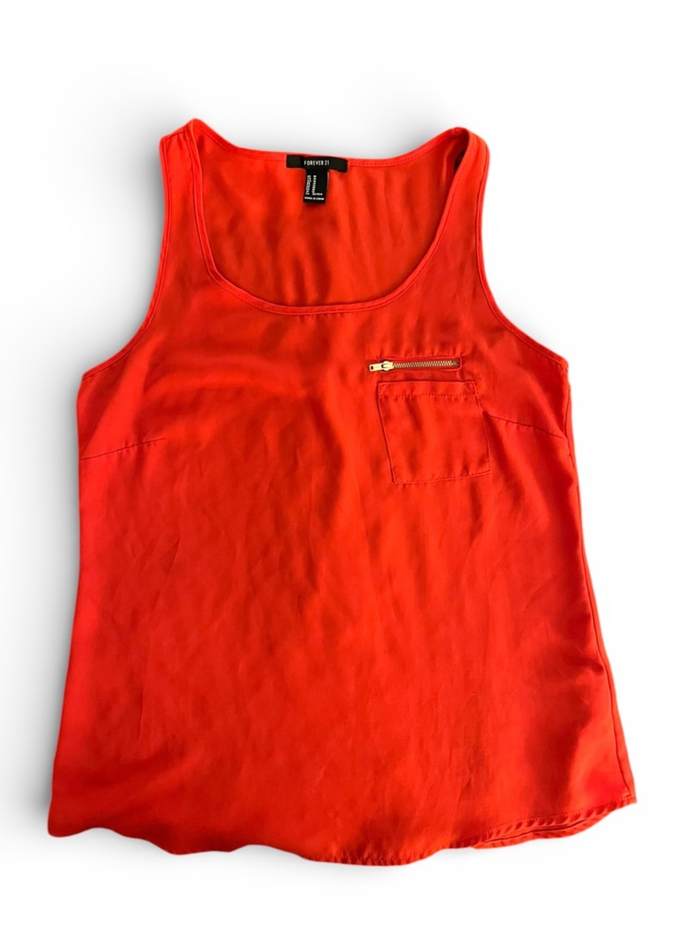 Forever 21 Women’s Tank Top Blouse in red M